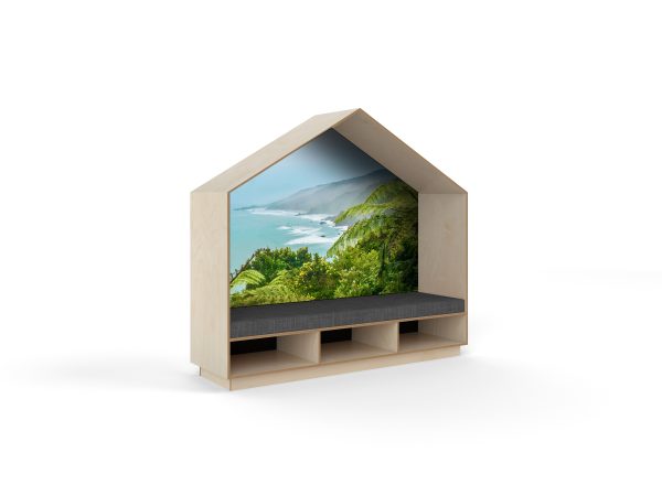 Book Nook 6 bay birch plywood West Coast Print