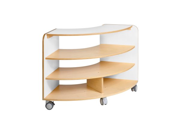 Curved Shelf Triple wht HPL