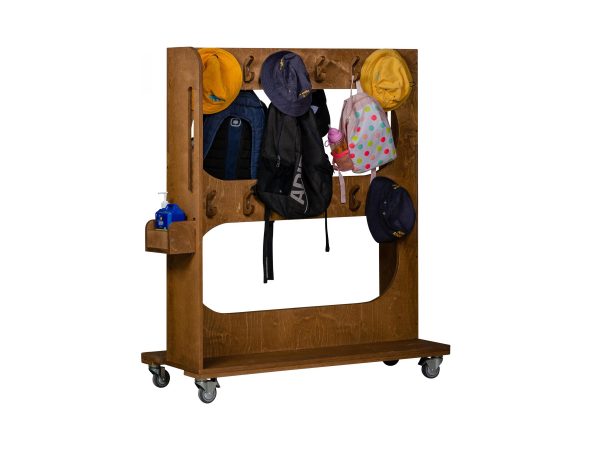 Outdoor Mobile Bag and Hat Storage Station web size