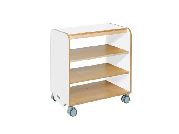 Storage Shelf 2 Bay WHT HPL