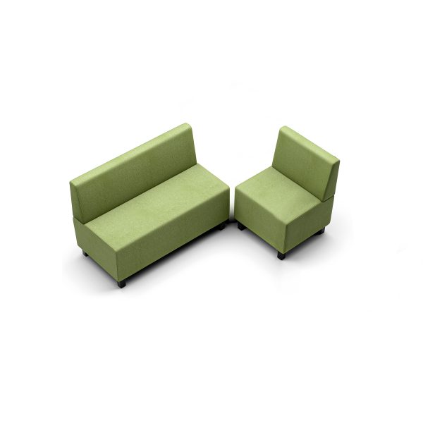 Straight sofas config learning spaces