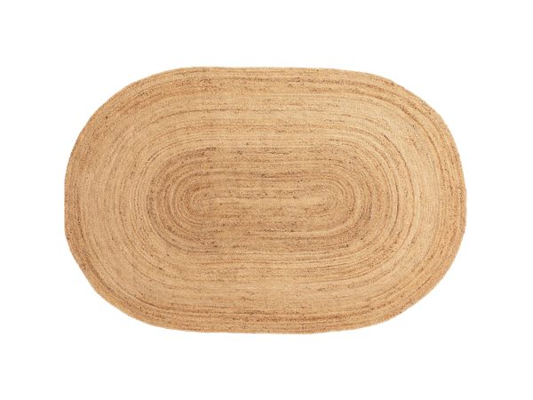 oval jute rug web size