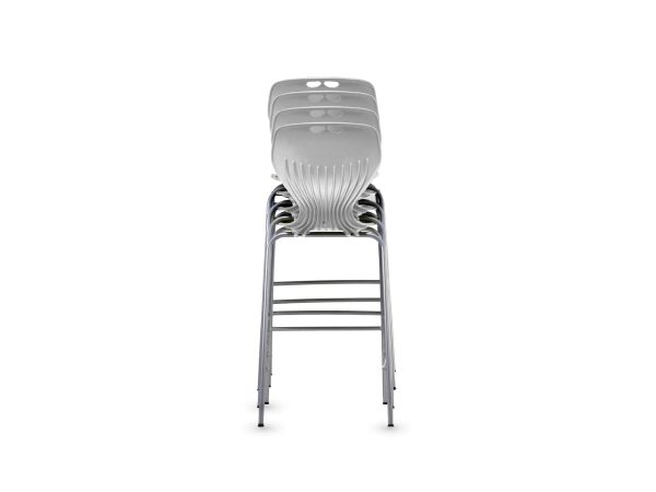 4D front Stool white stack