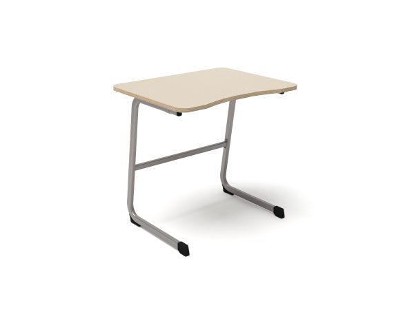 Single Student Desk champagne HPL