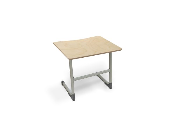 Single Student School Desk 670mm Birch