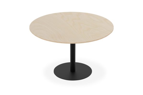 School Table 1200 birch pedestal