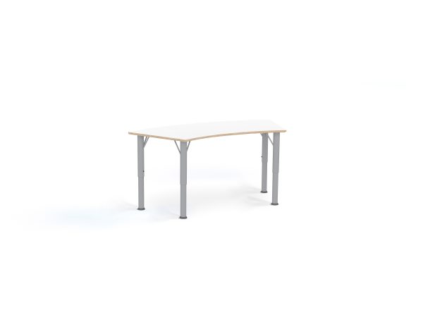 Chillax Curved Table birch white HPL