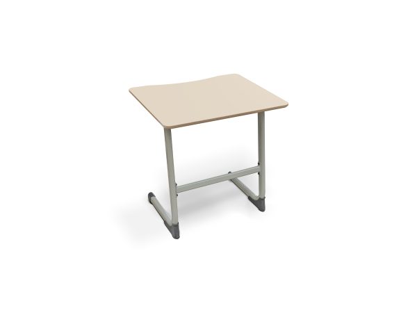 Single Student School Desk 740mm Birch