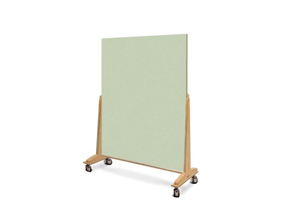 mobile acoustic classroom school divider green