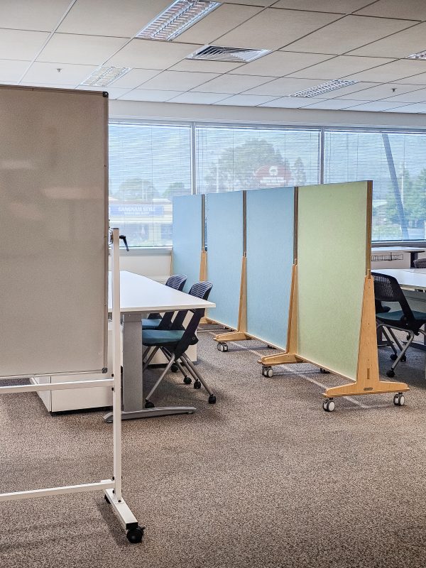 North West Creative college mahi chair and acoustic dividers