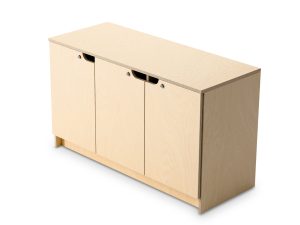 3 door storage credenza