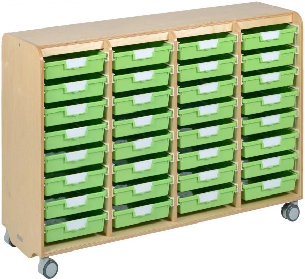 Glide & Tilt Tote-Tray Storage 4 Bay - Image 5