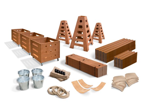 Outdorable Loose Parts Ball Run Package - 175 pcs