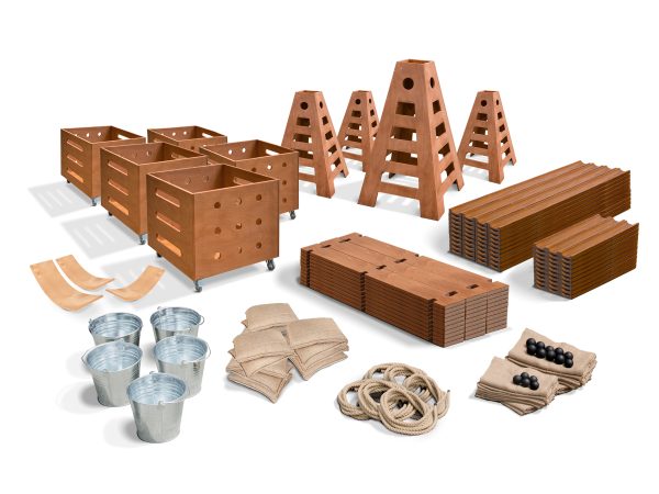 Outdorable Loose Parts Ball Run Package - 235 pcs