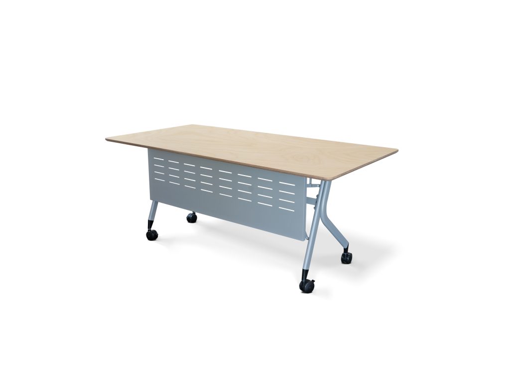 Birch Modesty Flip School Table