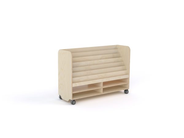 Single-Sided 4-Bay Book Station
