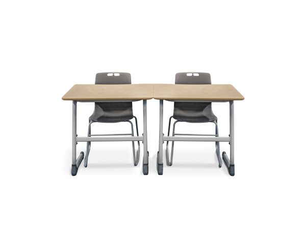 Birch Student school desk front setup