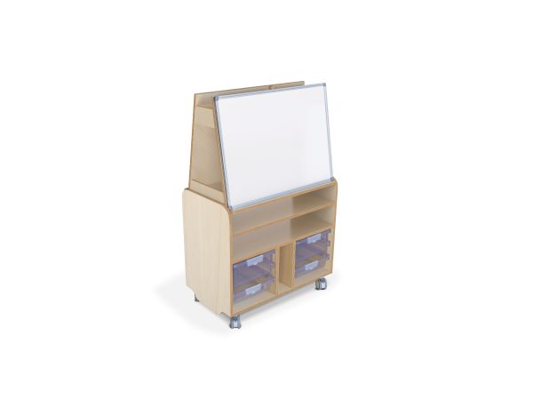 Birch Teacher whiteboard and storage Station