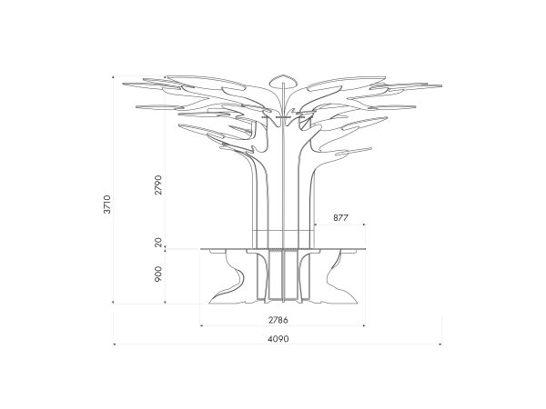 Treedom Model 3 Dimensions