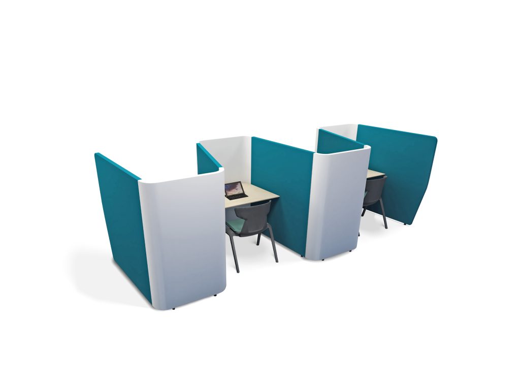 Wave focus acoustic school study booth