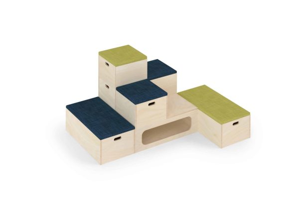 Bleacher Collaborative Seating - 8 piece set