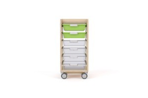 Glide & Tilt Tray Storage Trolley - 1 Bay