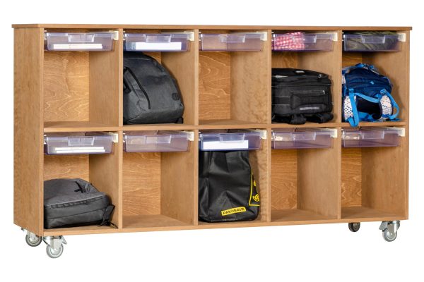 Outdoor Mobile Bag Cubby Station