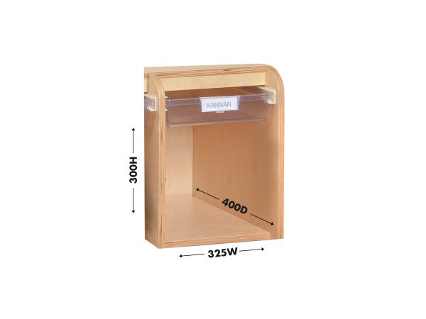 Mobile Cubby Lockers Four Bay with Tote-Tray Runners - Image 2