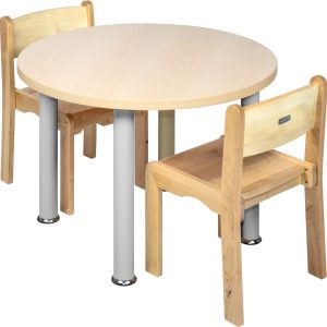 Round Home Corner Table and Chair Set