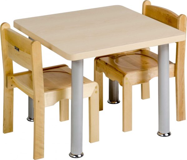 Square Home Corner Table and Chair Set