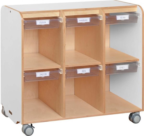 Mobile Cubby Lockers with Tote-Tray Runners - Image 4