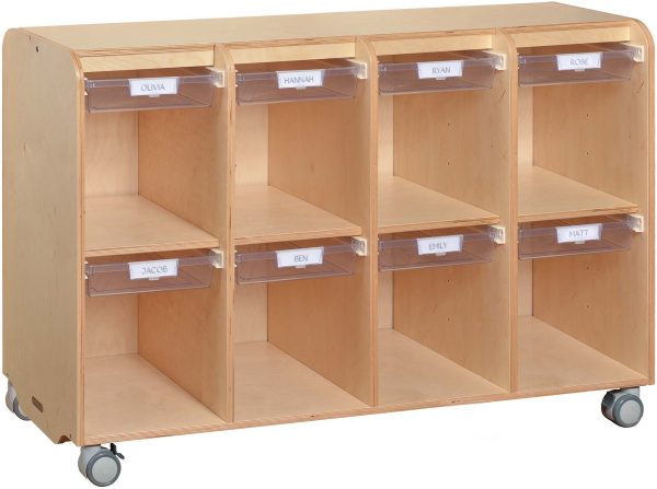 Mobile Cubby Lockers with Tote-Tray Runners - Image 5