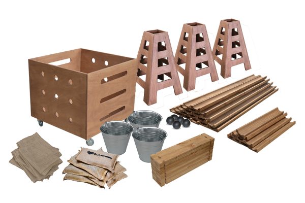 Outdorable Preschool Loose Parts Ball Run Package - 72 Pcs