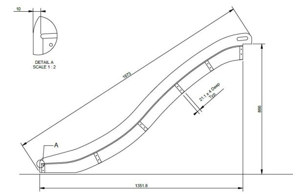 Outdorable Slide for 860mm Climber - Image 5
