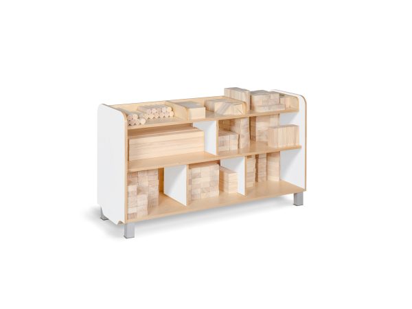 Birch Block Storage Station White HPL
