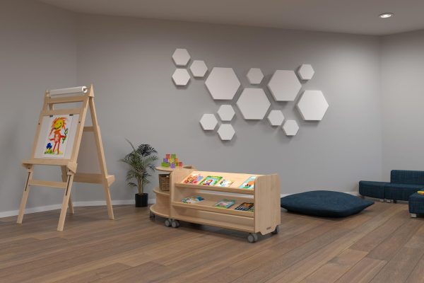 Sound Absorbing Acoustic Ceiling or Wall Panel - Single Hexagon - Image 4