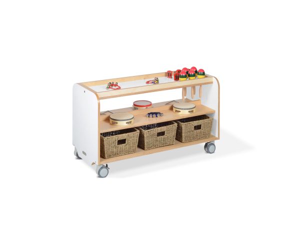 Music play storage Station white HPL