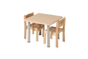 Square Home Corner Table and Chair Set