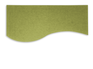 Wave Shaped Acoustic Ceiling or Wall Panel