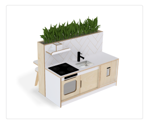 Plato Kitchen Island Bench-13