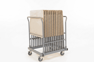 Foldable Exam Desk Trolley - 12 Table Slots