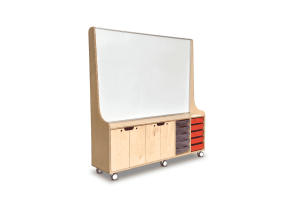 Moveable Whiteboard Unit with Storage
