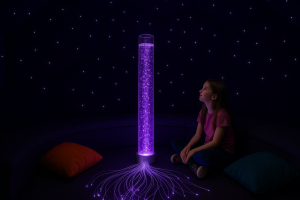 Sensory Corner Package with Bubble Tube & Optic Strings