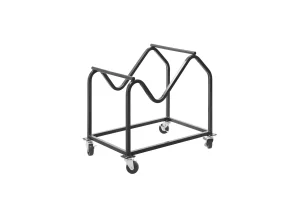 Buro Maxim Chair Trolley, Black powder-coated steel chair trolley for Buro Maxim stacking chairs, with four castors